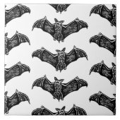 Carreau Motif gothique noir et blanc (Devant)