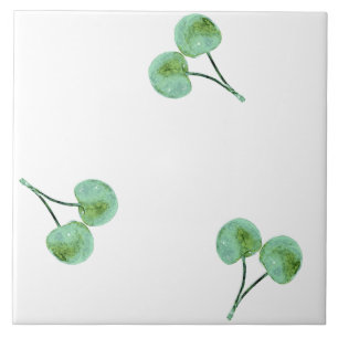 Carreau Motif Green Cherry