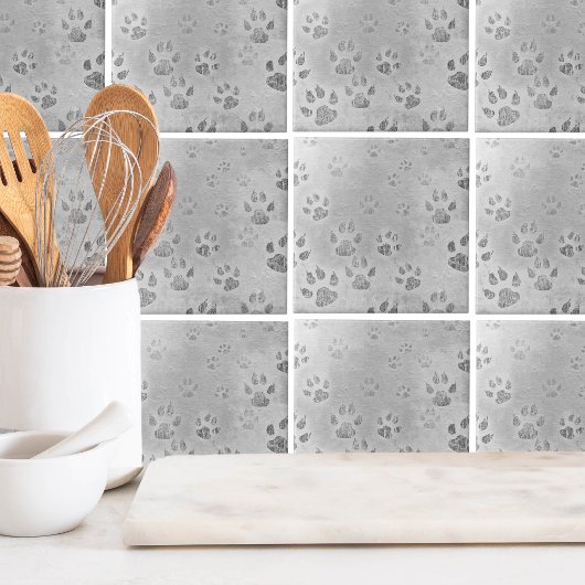 Carreau Motif gris pâle