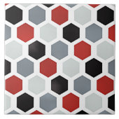 Carreau Motif Hexagon d'Art Moderne (Devant)