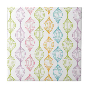 Carreau Motif horizontal coloré d'ogee