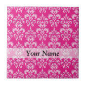 Carreau Motif humide rose chaud (Devant)