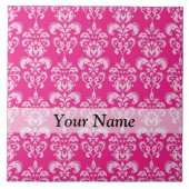 Carreau Motif humide rose chaud (Devant)