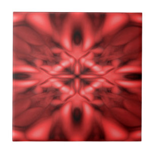 Carreau Motif imaginaire rouge
