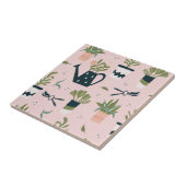 Carreau Motif imprimé Whimsical Pink Gardening (Côté)