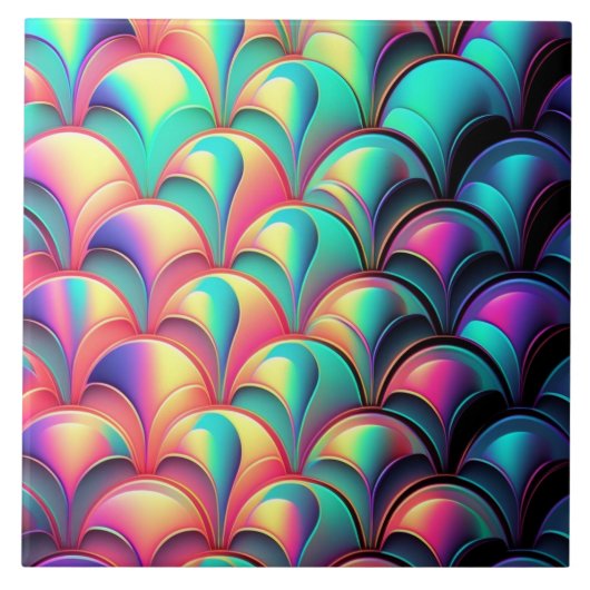 Carreau Motif iridescent tendance (Devant)