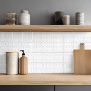 Carreau Motif isométrique moderne noir et blanc