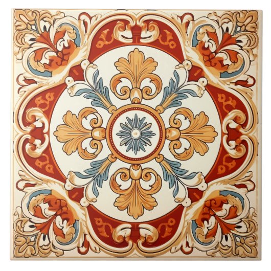 Carreau Motif italien vintage (Devant)