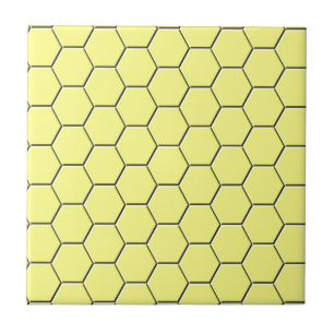 Carreau Motif jaune de nid d'abeilles