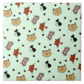 Carreau Motif Kitty Cat (Devant)