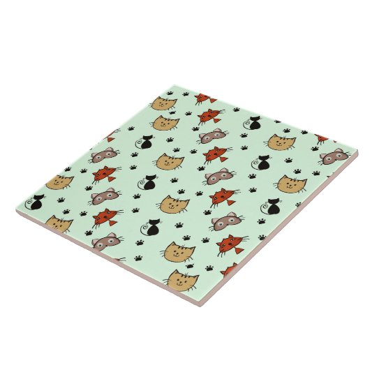 Carreau Motif Kitty Cat (Côté)