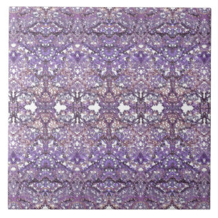 Carreau Motif lacé luxueux et élégant dans le faner-lil