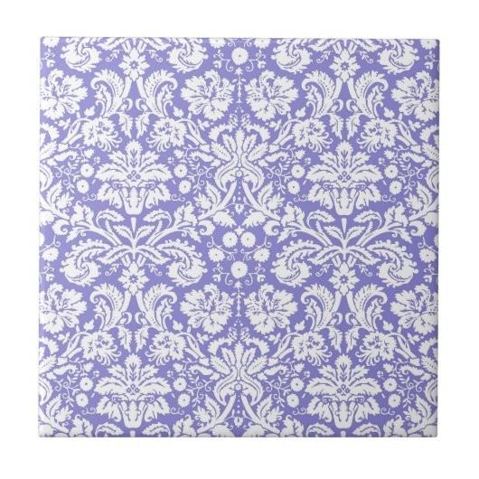 Carreau Motif Lilac pourpre damassé (Devant)