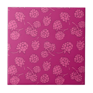 Carreau Motif magenta de baie