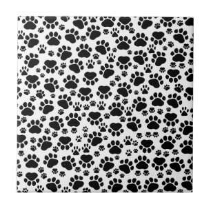 Carreau Motif mâle, pattes de chien, Empreintes de pattes,