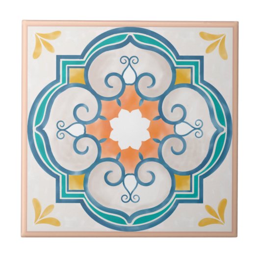 Carreau Motif Mandala (Devant)