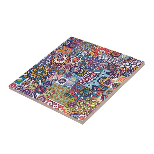 Carreau Motif Mandala (Côté)