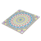 Carreau Motif Mandala Multicolore Coloré (Côté)