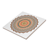 Carreau Motif Mandala Zigzag (Côté)