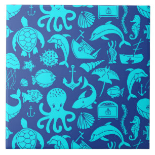 Carreau Motif marin nautique  