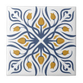 Carreau Motif marocain bleu et blanc (Devant)