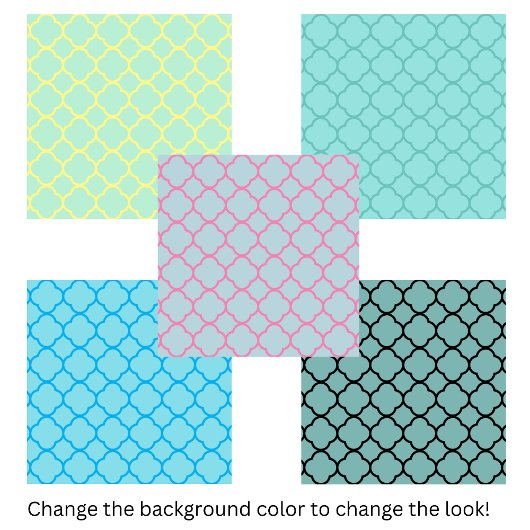 Carreau Motif marocain classique Quatrefoil