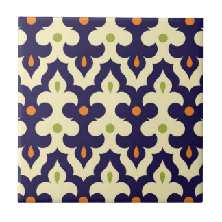 Carreau Motif marocain d'arabesque de Paisley de damassé