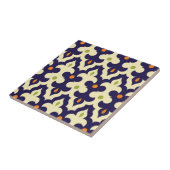 Carreau Motif marocain d'arabesque de Paisley de damassé (Côté)