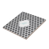 Carreau Motif marocain gris avec Trivet en mosaïque Monogr (Côté)