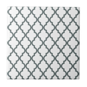 Carreau Motif marocain : I gris-foncé