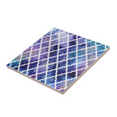 Carreau Motif marocain : Pourpre (Côté)