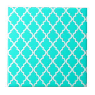 Carreau Motif marocain : Turquoise