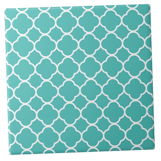 Carreau Motif marocain Turquoise classique
