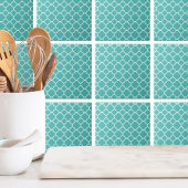 Carreau Motif marocain Turquoise classique