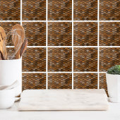 Carreau Motif métallique en bronze or élégant