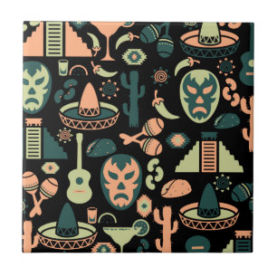 Carreau Motif mexicain