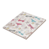 Carreau Motif mignon d'abrégé sur été (Côté)