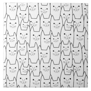 Carreau Motif mignon de chats