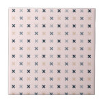 Carreau Motif minimaliste de Batsu X<br><div class="desc">C'est un motif avec trois couleurs différentes de "X " s ou croix. L'arrière - plan est une couleur de rose de rougissement. C'est un motif géométrique moderne et simple.</div>