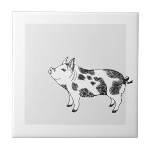 Carreau Motif minimaliste de Cottagecore vintage représent