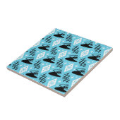 Carreau Motif moderne Boomerang du milieu du siècle (Côté)