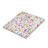 Carreau Motif moderne coloré d'ananas d'aquarelle (Côté)