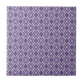 Carreau Motif moderne élégant violet diamant (Devant)