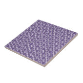 Carreau Motif moderne élégant violet diamant (Côté)
