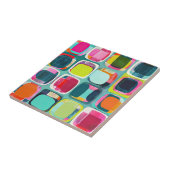 Carreau Motif moderne géométrique du milieu du siècle (Côté)