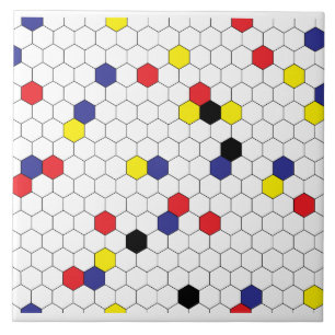 Carreau Motif Mondrian de nid d'abeilles