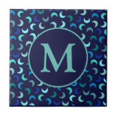 Carreau Motif Monogram Blue New Moon (Devant)