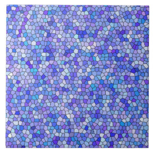 Carreau Motif Mosaïque Bleu Violet