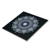 Carreau Motif mosaïque fractal rayonnant (Côté)