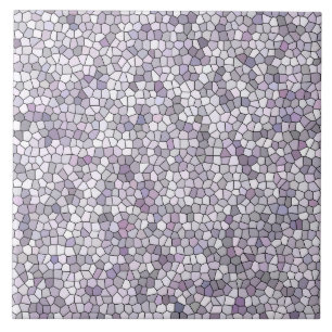Carreau Motif mosaïque gris violet
